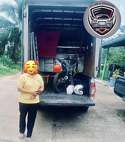 ส่งแบบธรรมดาก็มีนะครับ รถจักรยานยนต์เล็กต้นทาง จ.สงขลา ปลายทาง กรุงเทพมหานคร