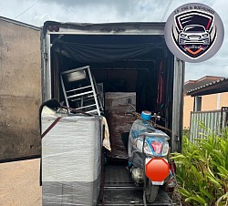 ขนส่งสินค้าจากอำเภอสะเดาจังหวัดสงขลามุ่งสู่จังหวัดตรัง